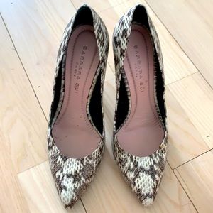 Brand new Barbara Bui heels in snakeskin